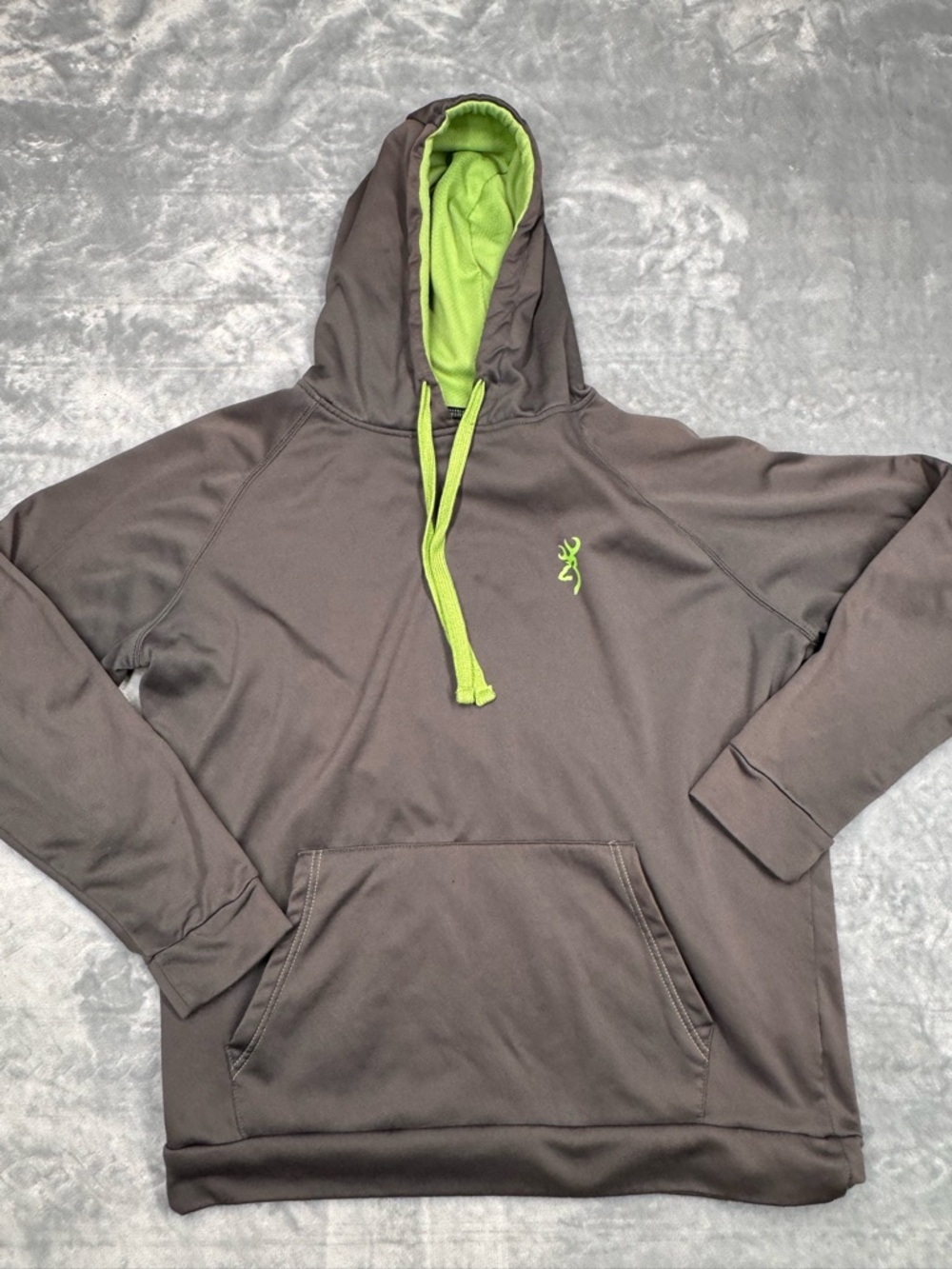 Browning Grey with Green accent Hoodie